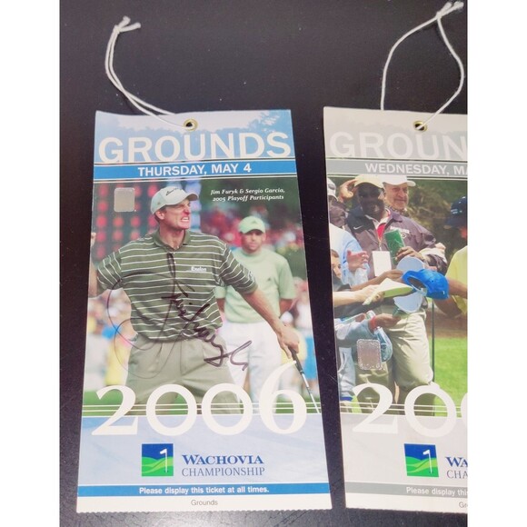 Jim Furyk Winner Autograph Signed 2006 Wachovia Championship Grounds Golf - Picture 1 of 6